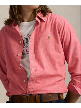 Men's Polo Ralph Lauren 100% Linen Casual Button Down Shirt XL